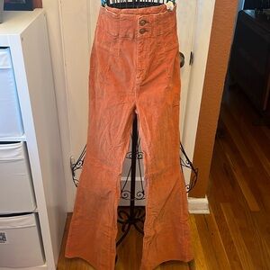 We The Free Orange Flare Pants